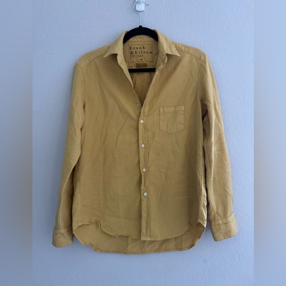 Frank & Eileen Famous Denim Vintage Gold Mustard Yellow “Eileen” XS - Picture 3 of 6